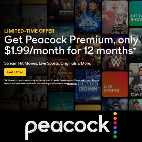 peacock premium discount