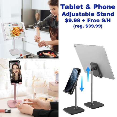 Adjustable Stand for Tablets & Mobile Phones