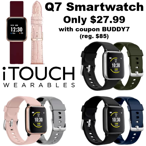 itouchwearables coupon q7 smartwatch