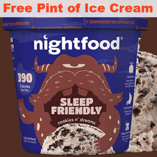 nightfood free pint of ice cream