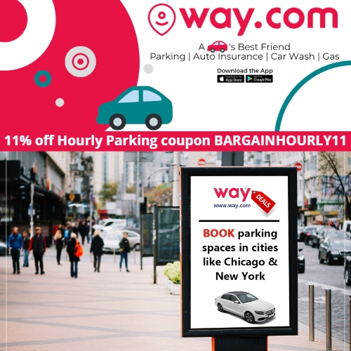 Coupon 11 off Hourly Parking code BARGAINHOURLY11