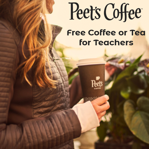 peets free coffee for teachers