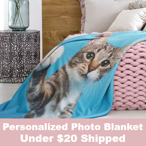 personalized photo blanket deal