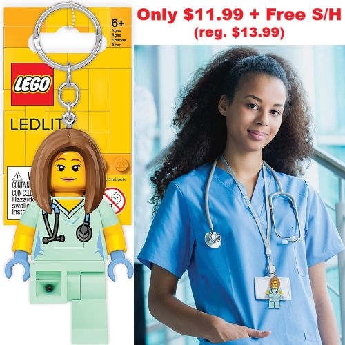 lego nurse keychain