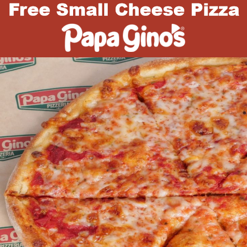 papa ginos free pizza
