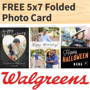 walgreens coupon 5x7 folded greeting card