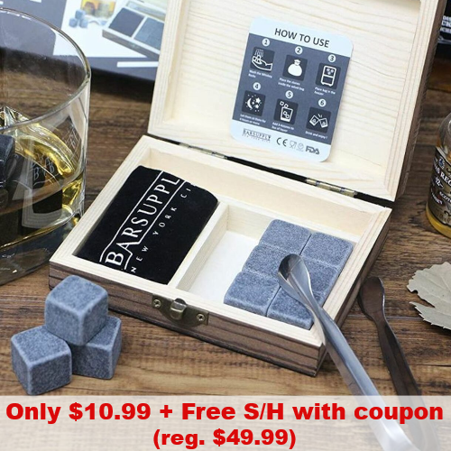 whiskey stone gift set