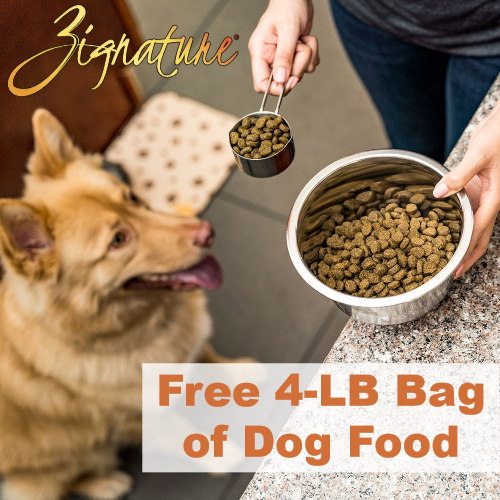 zignature free dog food coupon