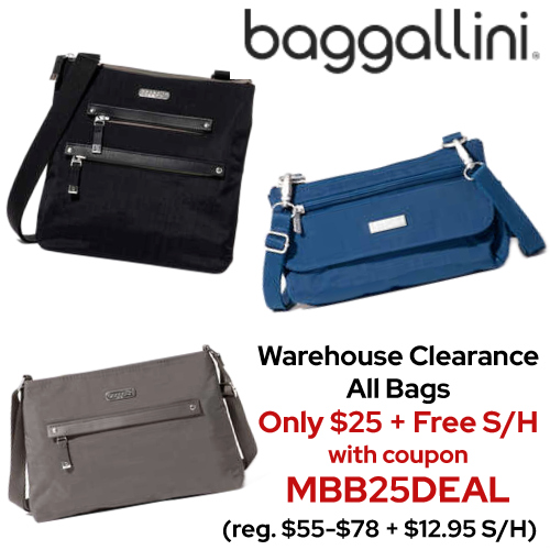 baggallini coupon warehouse clearance
