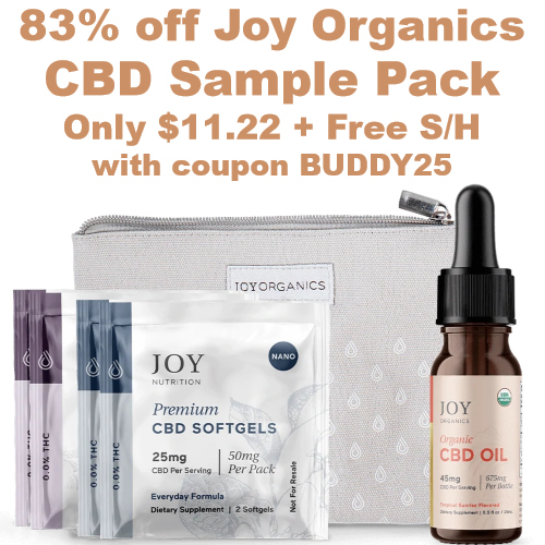 joy organics coupon sample pack