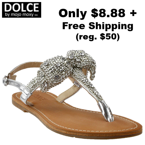 Dolce by Mojo Moxy Sienna Rhinestone Sandals