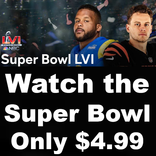 PeacockTV Watch the Super Bowl for $4.99
