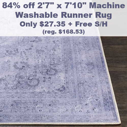 Machine Washable Runner Rug