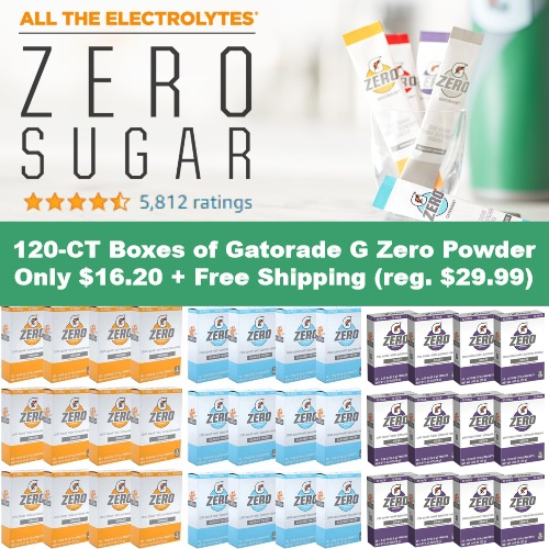 gatorade g zero powder