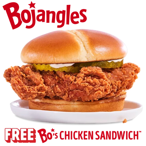 bojangles free chicken sandwich