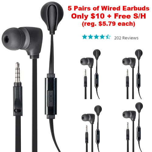 wired earbuds deal