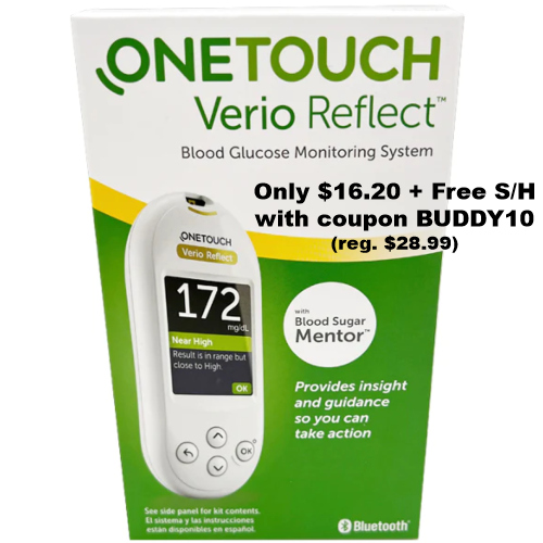 One Touch Verio Reflect Meter Blood Glucose Monitoring System