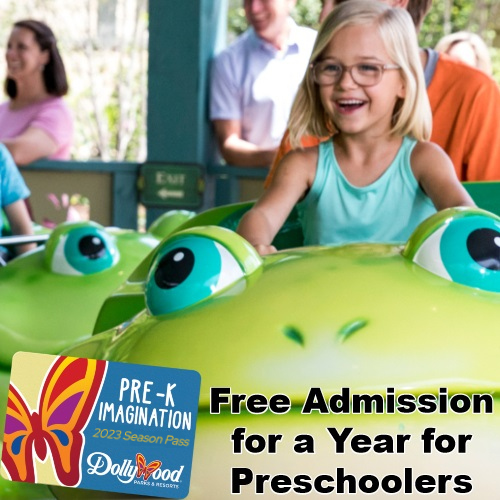Dollywood free admission for preschoolers