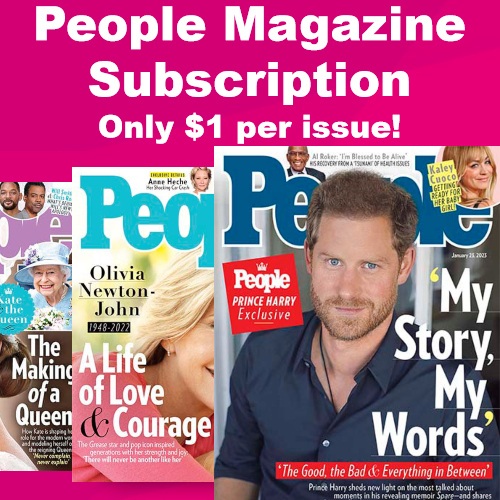 83 off 1 YR People Magazine Subscription Only 1 Per Issue