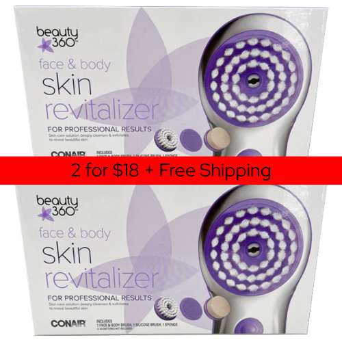 Conair Beauty 360 Face & Body Skin Revitalizer Brush