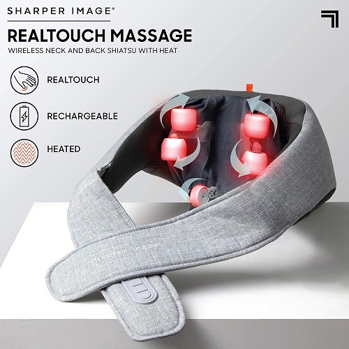 Wireless Sharper Image Realtouch Shiatsu Wireless Neck and Back ...