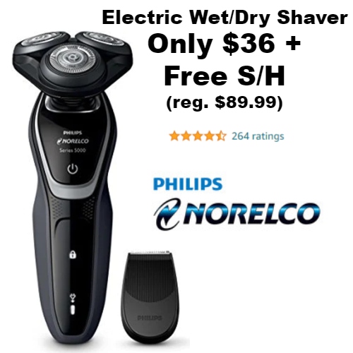60 Off Philips Norelco Electric Wet Dry Shaver Only 36 Free 60-off-philips-norelco-electric-wet-dry-shaver-only-36-free