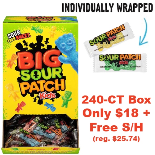 240-CT Individually Wrapped Sour Patch Kids Big Box