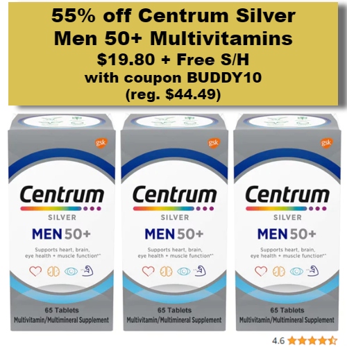 Centrum Silver Men 50+ Multivitamins