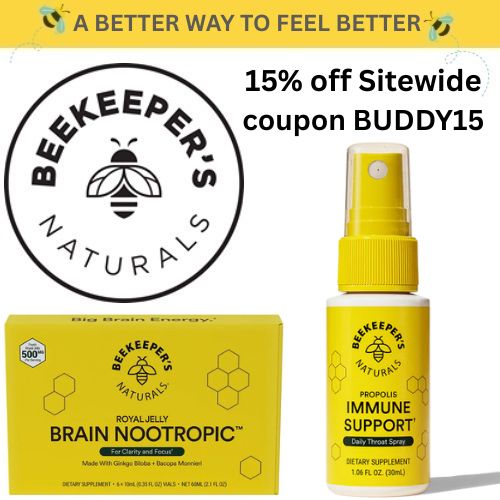 15% off at Beekeeper's Naturals with coupon BUDDY15