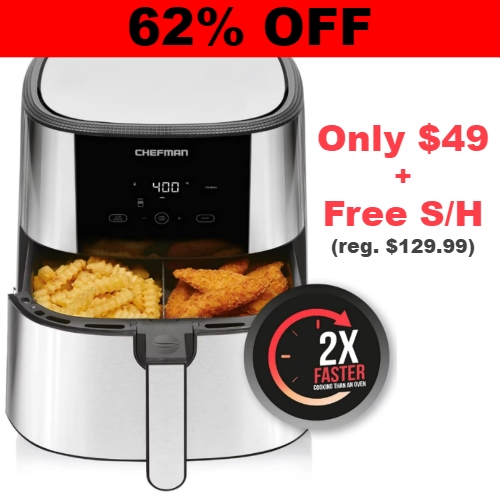 Chefman Turbo Fry Stainless Steel Air Fryer