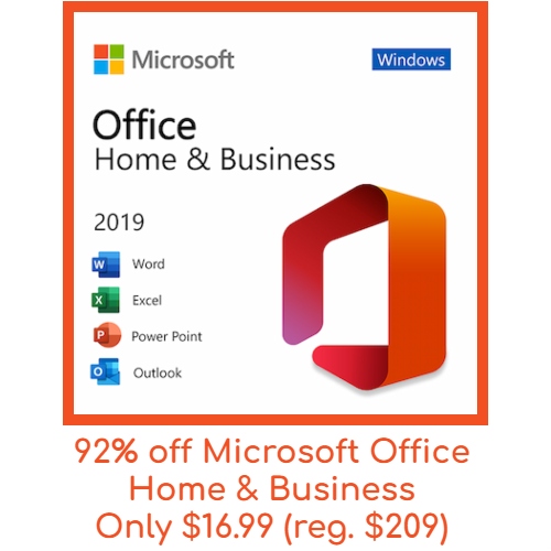 92% off Microsoft Office Home & Business