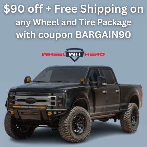 Get $90 off + Free Shipping on a Wheel & Tire Package at Wheel Hero with coupon BARGAIN90