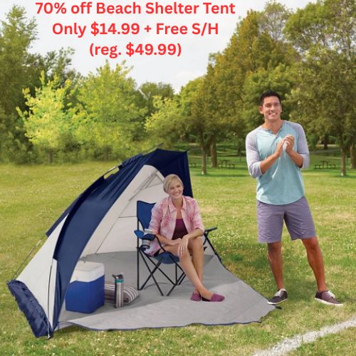 70% off beach shelter tent