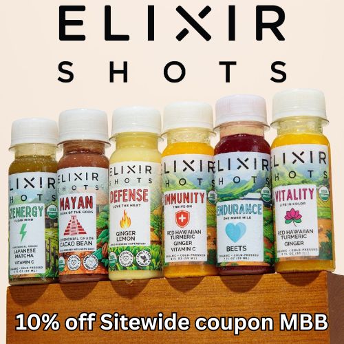 10% off at Elixir Shots with coupon MBB