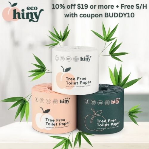 10% off $19 or more at ecoHiny with coupon BUDDY10
