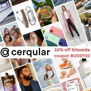10% off at cerqular with coupon BUDDY10