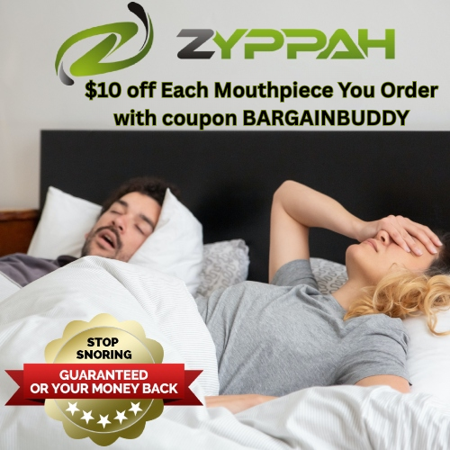 Get $10 off each Zyppah Mouthpiece you buy with coupon BARGAINBUDDY