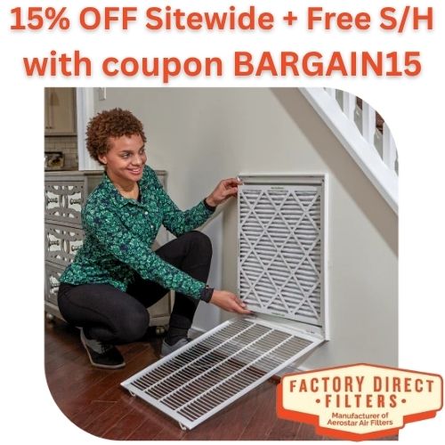 Get 15% off at Factory Direct Filters with coupon BARGAIN15