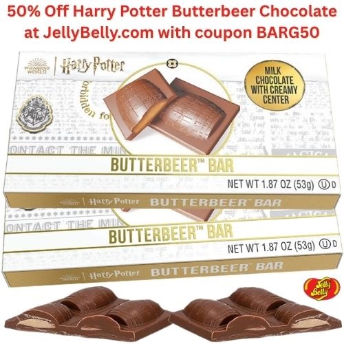 50% off Harry Potter Butterbeer Chocolate Candy with coupon BARG50