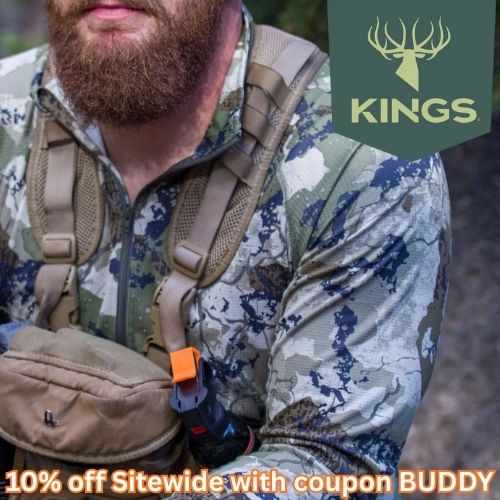 Get 10% off at Kings Camo with coupon BUDDY