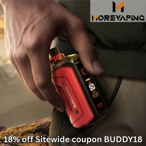 Get 18% off any order at Morevaping with coupon BUDDY18