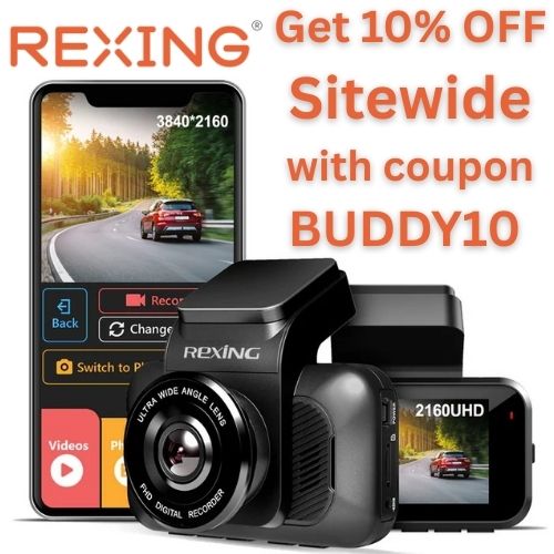 Get 10% off any order at Rexing with coupon BUDDY10