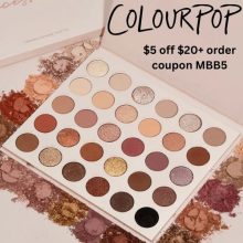 Get $5 off $20 or more at ColourPop with coupon MBB5