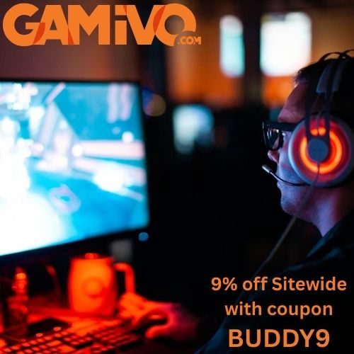 Get 9% off your order at GAMIVO with coupon BUDDY9