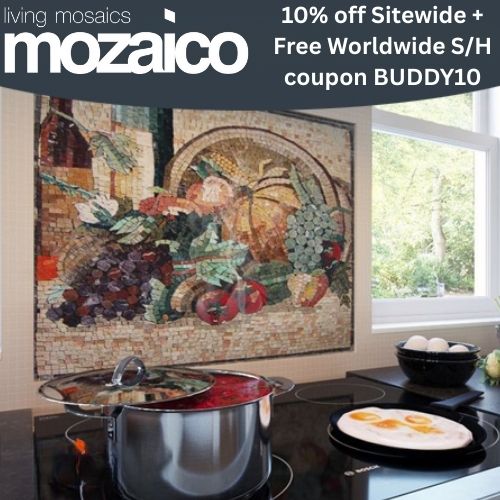 Get 10% off your order at Mozaico with coupon BUDDY10