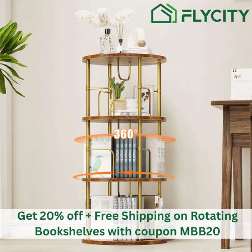 Get 20% off Rotating Bookshelves at Flycity with coupon MBB20