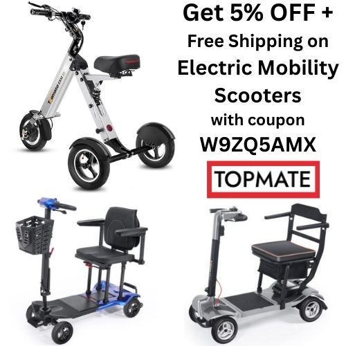 Get 5%off electric mobility scooters at TopMate with coupon BUDDY20
