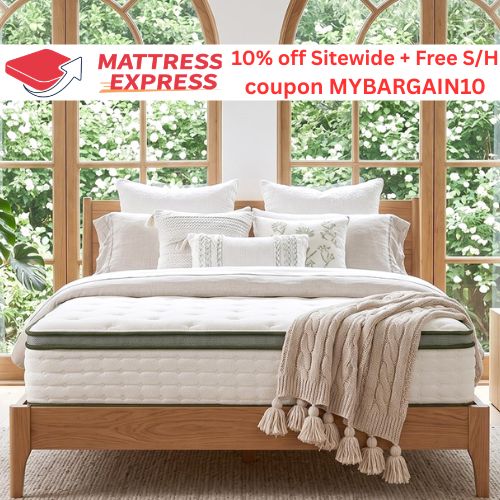 Get 10% off Sitewide at Mattress Express with coupon MYBARGAIN10