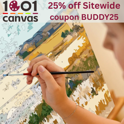 Get 25% off Sitewide at 1001Canvas with coupon BUDDY25