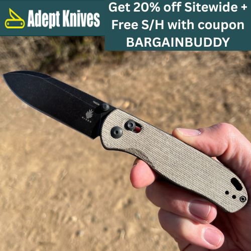 Get 20% off at Adept Knives with coupon BARGAINBUDDY